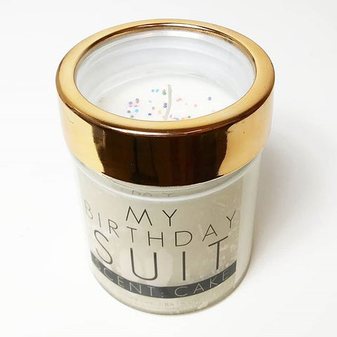 MY BIRTHDAY SUIT CANDLE